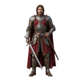 Realistic art style example — a generated game character